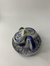 Vintage Rex Hotel Saigon Swan Double Egg Cup Lid Blue White Delft Ceramic picture