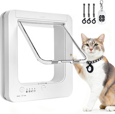 Smart Cat Door for Interior & Exterior, Cat Pet Door with 3 Collar Sensor Keys & picture
