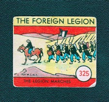 1939  R54 The Foreign Legion # 325 (first card) The Legion Marches picture