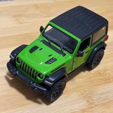 Kinsmart Jeep Wrangler Green Mini Car USED - Toy Car - M picture