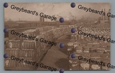 RPPC Cotton Yards Railroad OKLAHOMA CITY OK Vintage Real Photo Postcard picture