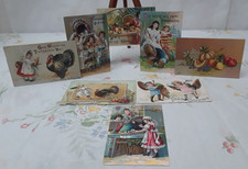 Antique 1900's HAPPY THANKSGIVING Germany - U.S.A. Postcard Lot of 8 Random picture