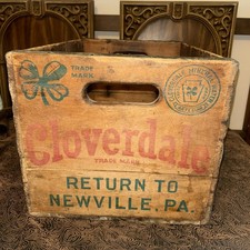 VTG Cloverdale Mineral Water Wood Advertising Crate Newville PA Baltimore USA picture
