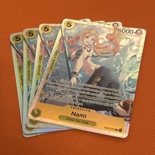Nami EB03 SR ONE PIECE TCG ENGLISH NEAR MINT X 4 PLAYSET picture