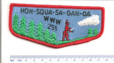 HOH-SQUA-SA-GAH-DA LODGE 251   S1  FLAP  PENNSYLVANIA  MINT OA picture