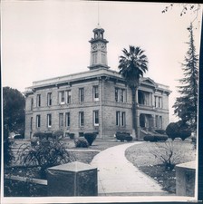 1961 Courthouse Madera County Clock Tower Historic Original Vintage Photo 8x8 picture