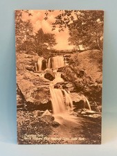 Chapman Falls Devil's Hopyard East Haddam CT RPPC Postcard Saxony c1910 picture