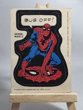 1975 Topps Marvel Comic Book Heroes Sticker Spiderman -2 Bug Off Variant 2 ** picture