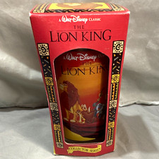VTG Disney The Lion King Collector Series Glass NIB Burger King /Coca-Cola 1994 picture