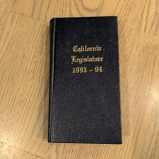 1993-1994 California Legislature Handbook Biographies Photos of Senate Assembly picture