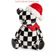 Mackenzie Santa Bear Cookie Jar Courtly Check Childs Collectible Exclusive New picture