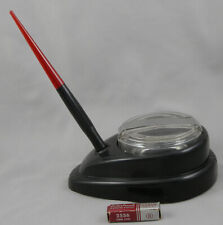 Esterbrook Dip-Less Red Taper Fountain Pen w/Inkwell - 1940's - Fine Nib picture