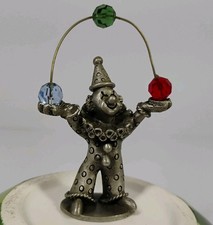 Vintage Spoontiques Pewter Juggling Clown Figurine # 451    picture