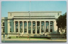 Linn County Courthouse Cedar Rapids Iowa Postcard 1947 Chrome Architecture picture
