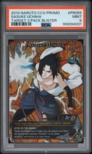2010 NARUTO CCG PROMO TARGET 3 PACK BLISTER #PR055 SASUKE UCHIHA PSA 9 picture
