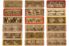 18 Antique Stereoview Stereoscope Cards 1800s-1900s Anthony American Views Lot picture