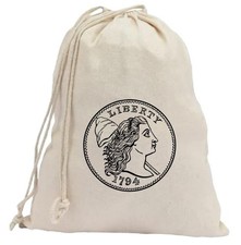Coin Collector Bank Bag Liberty Cap Large Cent CB72 picture