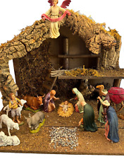 Vintage 15 PC Landi Nativity Set Including Creche C1960 musical Italy picture