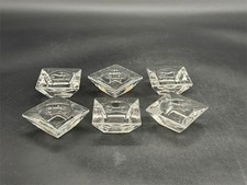 Orrefors Crystal Square Salt Cellar UV Glow picture