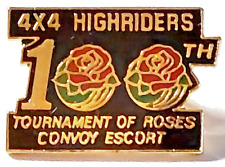 Rose Parade 1989 4X4 HIGHRIDERS Convoy Escort 100th TOR Lapel Pin (091623) picture