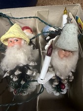 1950s Italian Lights Christmas Gnome/Pinecone Multicolor String Lights picture