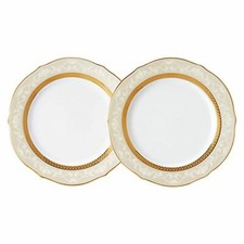 Noritake accent plate (pair set) 23cm Hampshire gold two fine porcelain P91310 picture