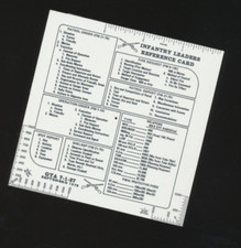 Vtg Sept 1975 US Army Infantry Leaders Reference Card GTA 7-1-27 Cheat Sheet picture