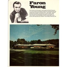 Faron Young - Charlie McCoy Double Sided Bio & Home 1977 Photo Print AF3-6 picture