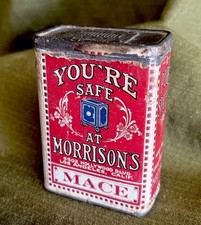 Vintage Spice Tin Can Scarce Hollywood Ca. You’re Safe Mace picture