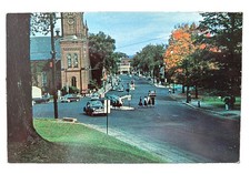 NORTHAMPTON MA MASS~View Down Main Street~1950's Cars, People picture
