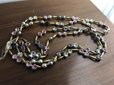 1930s Mercury Glass Mini Indent Christmas 6’ Garland Japan PLEASE READ picture