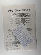 Happy But Twisted Original Setlist And Lyric Sheet Circa 1990s picture