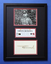 Erwin Rommel AUTOGRAPH ART *** memorabilia framed display (L/E) picture