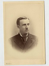 Cabinet Photo - Young Man, Jacket & Tie - No Area - Mother written @ bottom picture