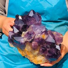 3600g HUGE Natural Purple Quartz Crystal Cluster Rough Specimen Healing 693 picture