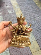 Old Gilt Gold Bronze Buddha Statue CG picture