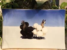 Galison Gray Malin Llamas w Balloons Rectangle Porcelain Trinket Tray Dish picture