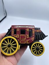 Vintage Coin Bank Wells Fargo Stage Coach Iron Metal 1998 picture