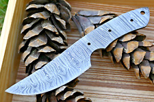 CUSTOM MADE HAND FORGED DAMASCUS STEEL BLANK BLADE KNIFE SKINNING HUNTING SS-22 picture