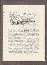 Vintage 1888 OLD LONDON BRIDGE Magazine ARTICLE Pages~TREADWELL WALDEN picture