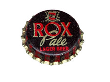 VTG ROCK ISLAND BREWING ROX ALE LAGER BEER BOTTLE CAP CORK LINED  picture