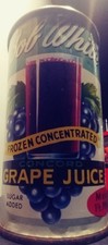 1950`s  VINTAGE OLD BOB WHITE GRAPE JUICE TIN,EXCELLENT CONDITION,FREE SHIPPING picture