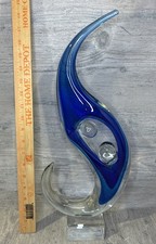 Devine Huge Murano Art Glass Freeform & Bubbles Abstract Sculpture picture