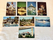 Disneyland Vintage Postcard Lot of 7 Monorail Submarine Jungle Cruise Matterhorn picture
