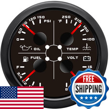 Artilaura Auto Gauge 4In1 Multifunction Meter- Oil Pressure/Water Temp/Fuel picture