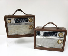 2 Vintage 1962 Arvin 61R58 Chestnut Eight Transistor Radio for parts/repair picture