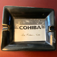 Cohiba La Habana Cuba Black Rectangular Ceramic Tobacco Ashtray picture