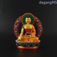 12cm Tibetn Resin Handmade Sakyamuni Bodhisattva Buddha Stetue Buddhist Ornament picture