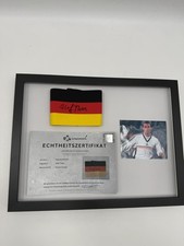 Captain's Armband Olaf Thon Signé In The Frame Germany DFB picture