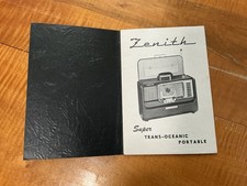 Vintage Zenith Super Trans-Oceanic Portable Operating Guide Model H500 5H40 MINT picture